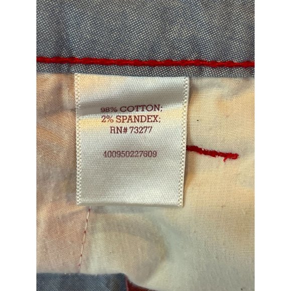 SO Womens Shorts Low Rise Chino Stretch Lightweight Cotton Blend Red Size 3 - Picture 8 of 9